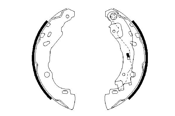 Bosch 0986487690 Brake Shoe Set - 5