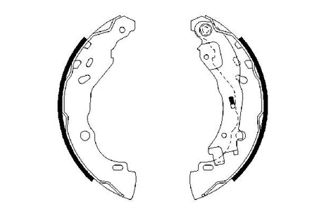 Bosch 0986487690 Brake Shoe Set - 5