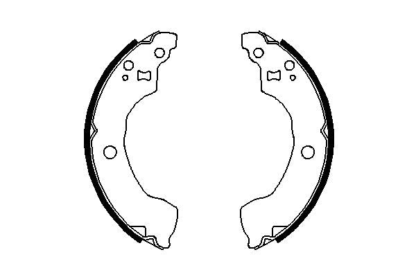 Bosch 0986487691 Brake Shoe Set - 5