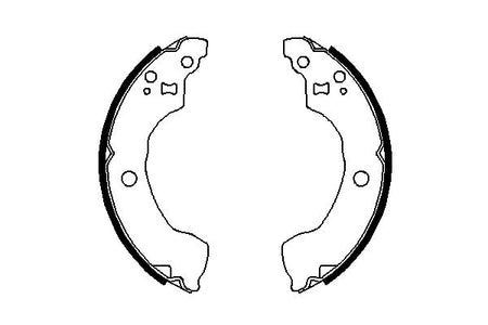 Bosch 0986487691 Brake Shoe Set - 5