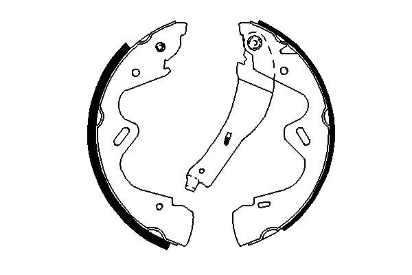 Bosch 0986487700 Brake Shoe Set - 5