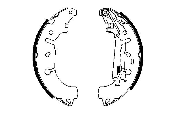 Bosch 0986487703 Brake Shoe Set - 5