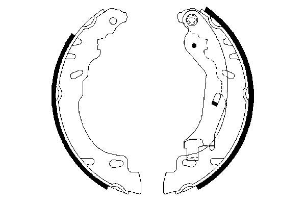 Bosch 0986487704 Brake Shoe Set - 5