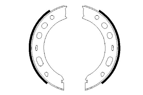 Bosch 0986487706 Brake Shoe Set, parking brake - 5