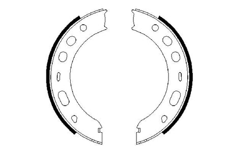 Bosch 0986487706 Brake Shoe Set, parking brake - 5