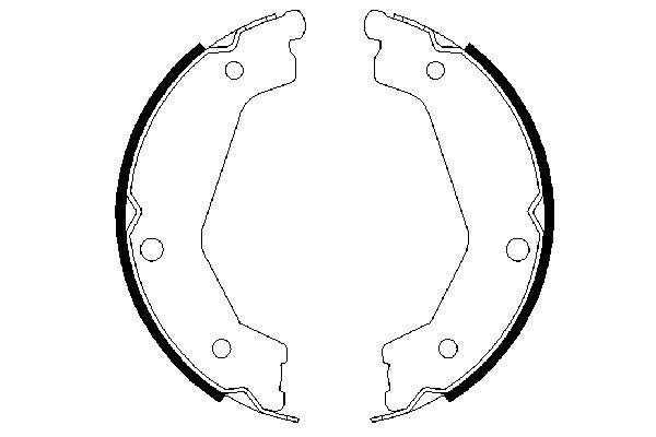 Bosch 0986487708 Brake Shoe Set, parking brake - 5