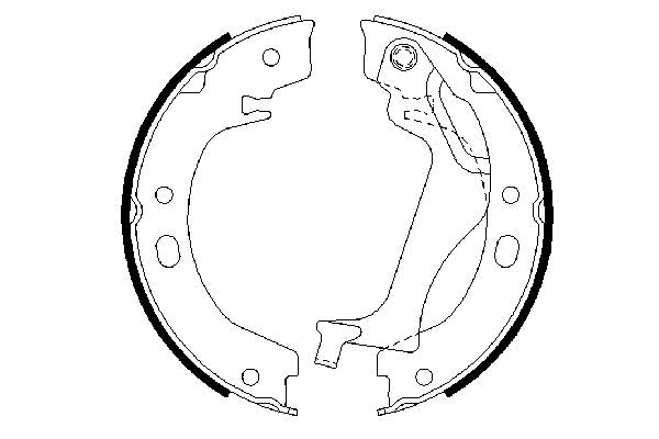 Bosch 0986487713 Brake Shoe Set, parking brake - 5