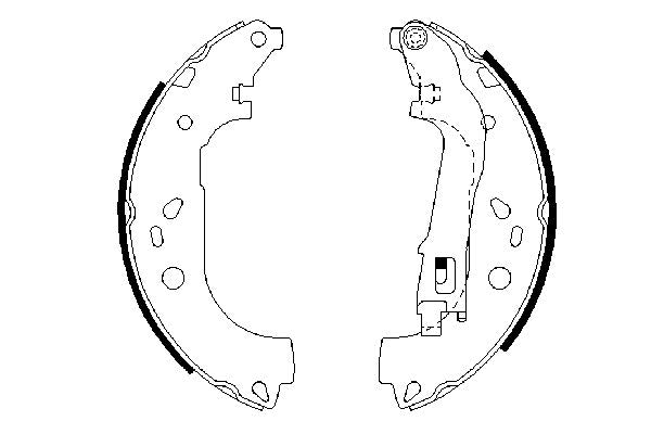 Bosch 0986487717 Brake Shoe Set - 5