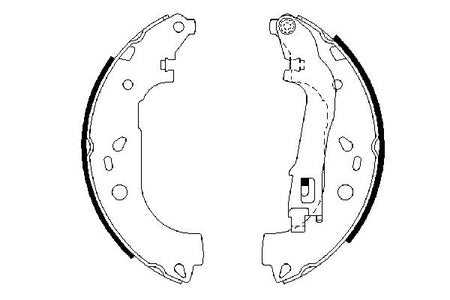 Bosch 0986487717 Brake Shoe Set - 5
