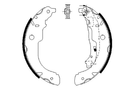Bosch 0986487721 Brake Shoe Set - 5