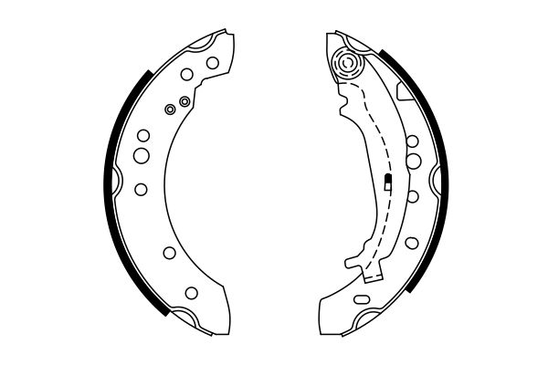 Bosch 0986487746 Brake Shoe Set - 5