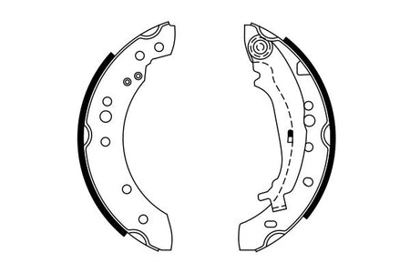 Bosch 0986487746 Brake Shoe Set - 5