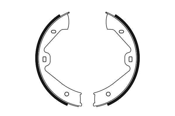 Bosch 0986487755 Brake Shoe Set, parking brake - 5