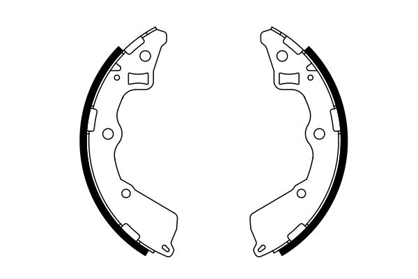 Bosch 0986487757 Brake Shoe Set - 5