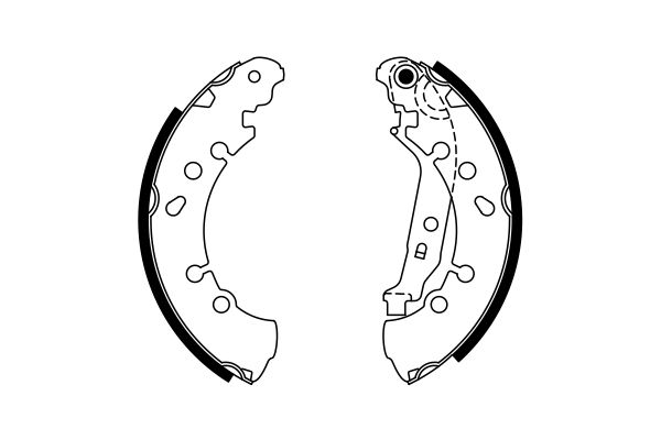 Bosch 0986487759 Brake Shoe Set - 5