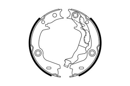 Bosch 0986487761 Brake Shoe Set, parking brake - 1