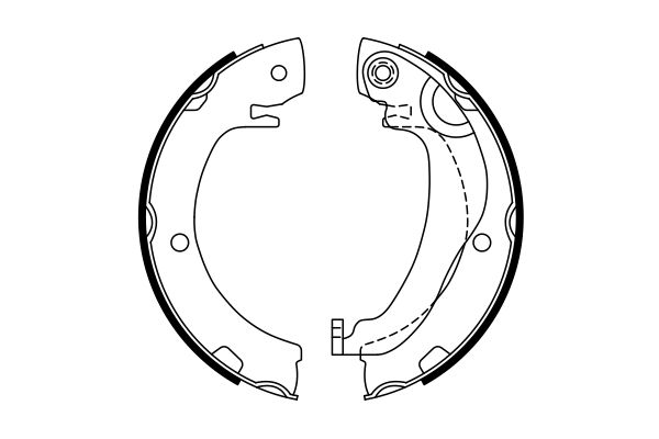 Bosch 0986487763 Brake Shoe Set, parking brake - 5