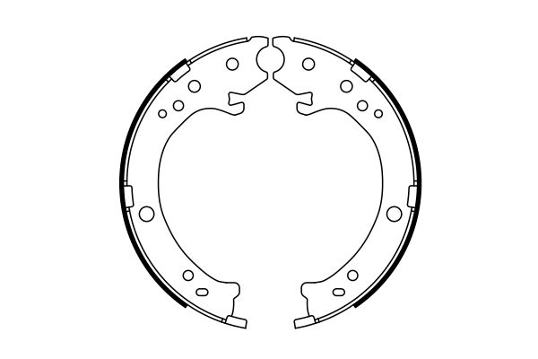 Bosch 0986487765 Brake Shoe Set, parking brake - 5