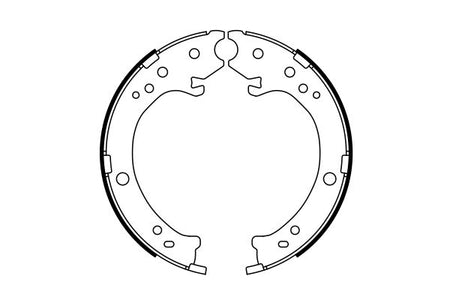Bosch 0986487765 Brake Shoe Set, parking brake - 5