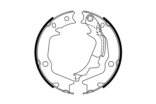 Bosch 0986487768 Brake Shoe Set - 5