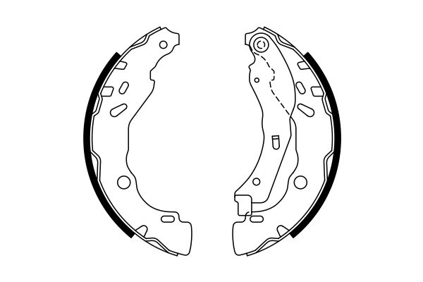 Bosch 0986487771 Brake Shoe Set - 5