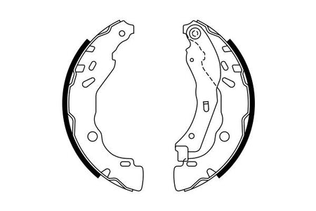 Bosch 0986487771 Brake Shoe Set - 5