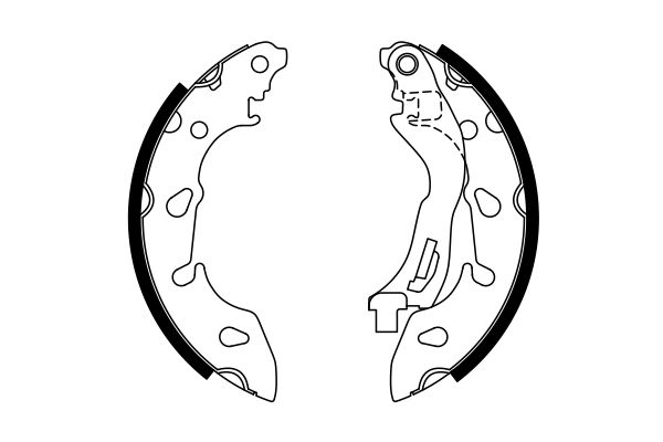 Bosch 0986487772 Brake Shoe Set - 5