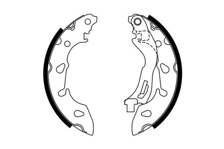 Bosch 0986487772 Brake Shoe Set - 5