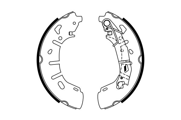 Bosch 0986487773 Brake Shoe Set - 5
