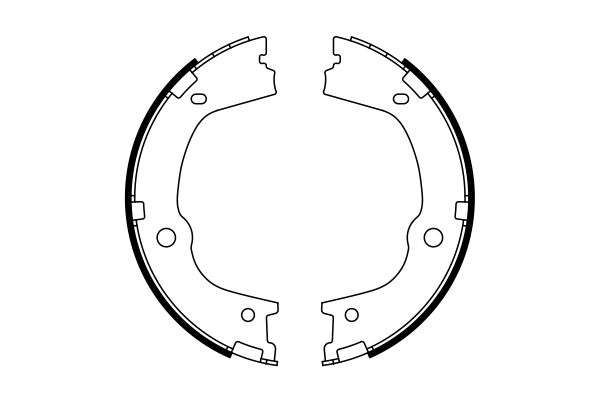 Bosch 0986487776 Brake Shoe Set, parking brake - 5