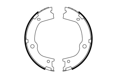 Bosch 0986487776 Brake Shoe Set, parking brake - 5