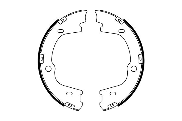 Bosch 0986487778 Brake Shoe Set, parking brake - 5