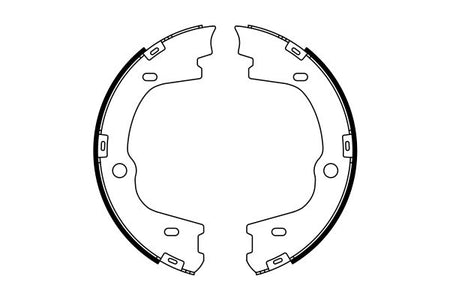 Bosch 0986487778 Brake Shoe Set, parking brake - 5
