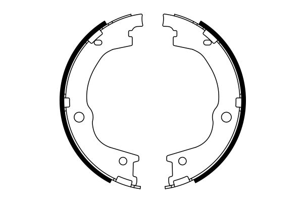Bosch 0986487780 Brake Shoe Set, parking brake - 5