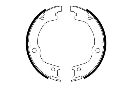 Bosch 0986487780 Brake Shoe Set, parking brake - 5