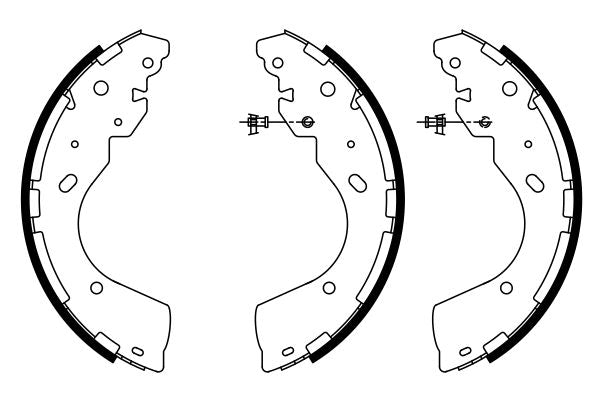 Bosch 0986487922 Brake Shoe Set - 5