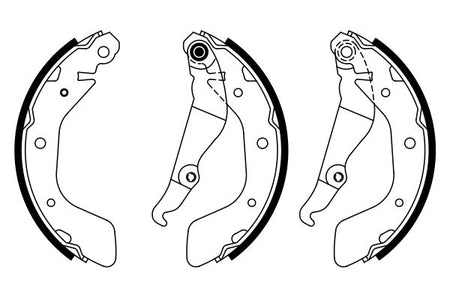 Bosch 0986487923 Brake Shoe Set - 5