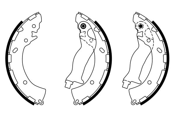 Bosch 0986487925 Brake Shoe Set - 5