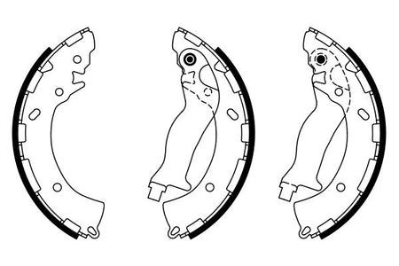 Bosch 0986487925 Brake Shoe Set - 5