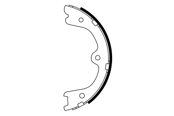Bosch 0986487930 Brake Shoe Set, parking brake - 5