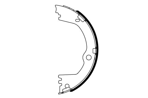 Bosch 0986487939 Brake Shoe Set, parking brake - 5