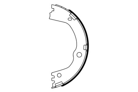 Bosch 0986487947 Brake Shoe Set, parking brake - 5