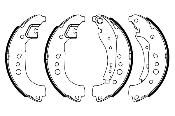 Bosch 0986487949 Brake Shoe Set - 5