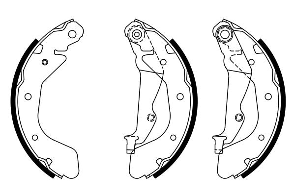 Bosch 0986487950 Brake Shoe Set - 5