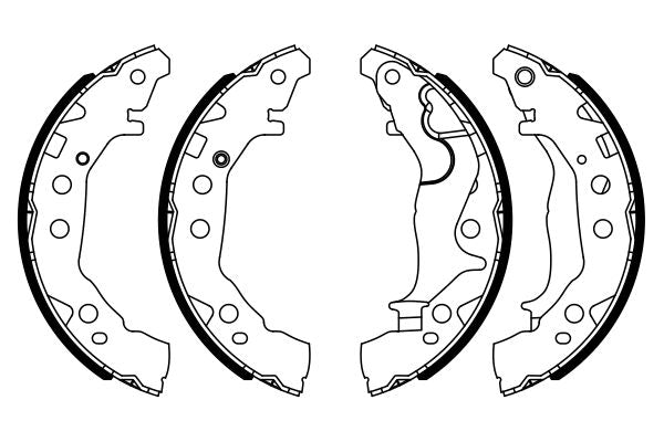 Bosch 0986487953 Brake Shoe Set - 5