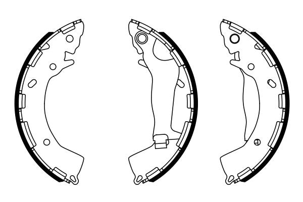 Bosch 0986487954 Brake Shoe Set - 5