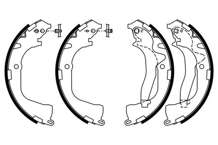Bosch 0986487955 Brake Shoe Set - 5