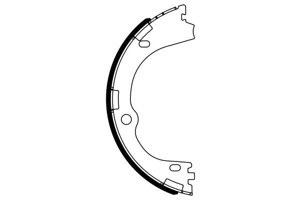 Bosch 0986487965 Brake Shoe Set, parking brake - 5