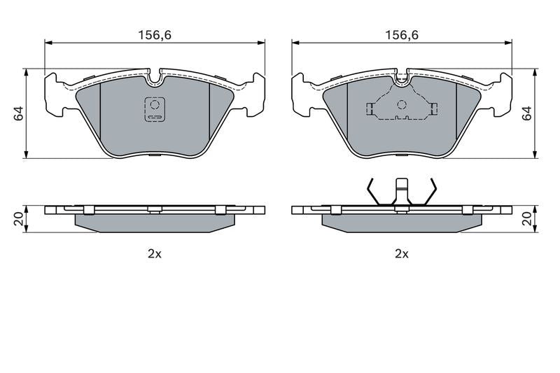 Bosch 0986490640 Brake Pad Set, disc brake - 5