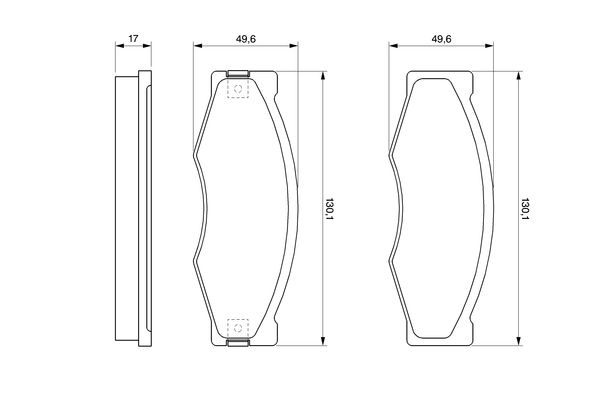 Bosch 0986490990 Brake Pad Set, disc brake - 5